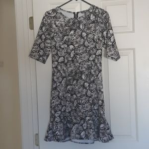 Snakeskin print dress